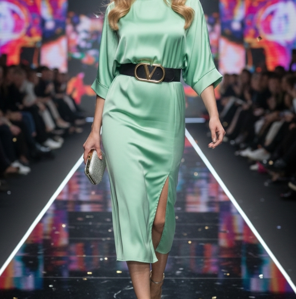 Elegant  Green Dress